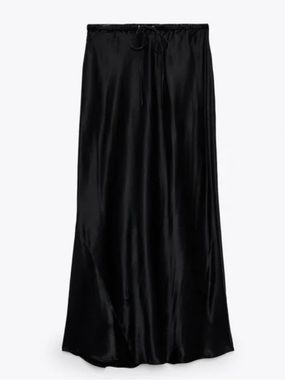 Zara Elegant Black Maxi Skirt